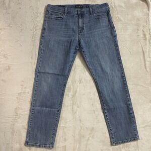 Lucky Brand Jeans Mens 38x32 221 Straight Leg‎ Blue Denim Stretch Medium Wash